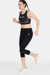 Zelocity Quick Dry Sports Bra With Removable Padding - Jet Black — thumbnail 4